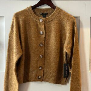 🤎 Christian Lacroix Wool-Blend Button Cardigan – NWT - Size L🤎
